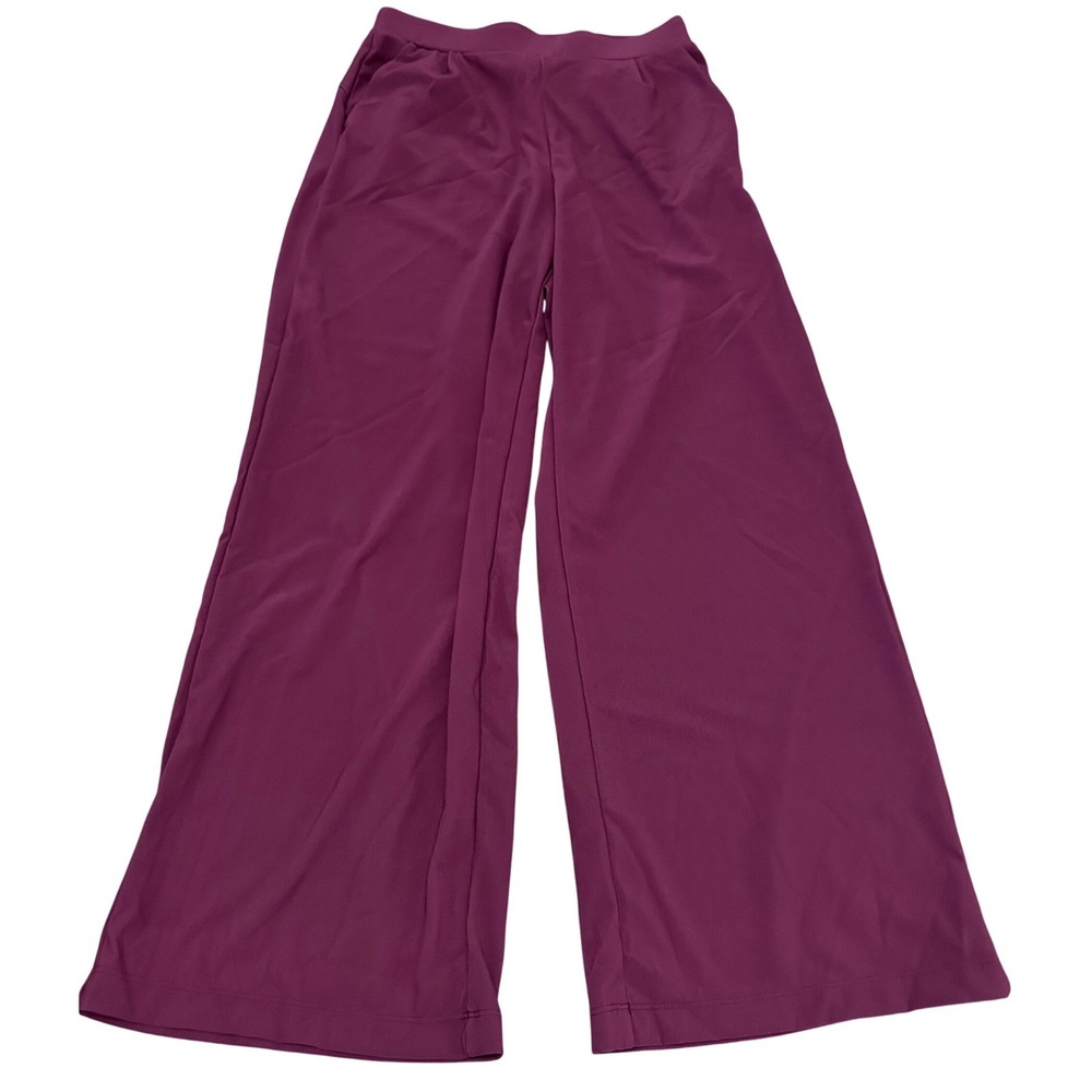 Halara Women High Waisted Wide Leg Pants Burgundy Size Small NWT